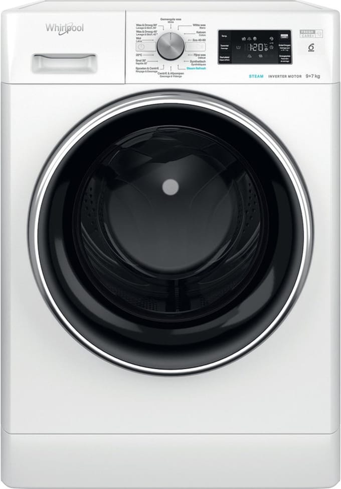 Whirlpool FFWDB 976258E BCV BE Was-droogcombinatie