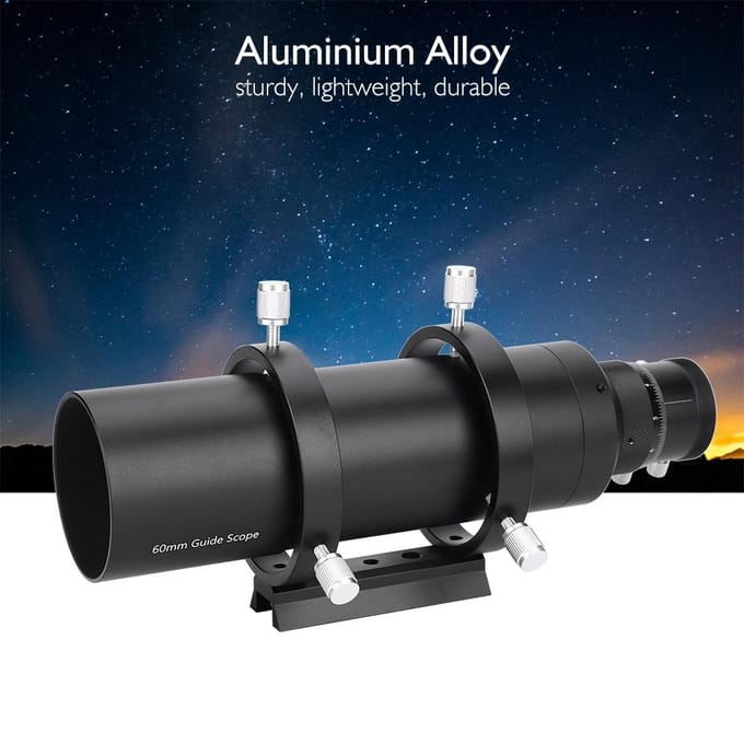 60mm Dubbele Helische Focuser Gidskijker Zoeker voor Astronomische Telescoop gray
