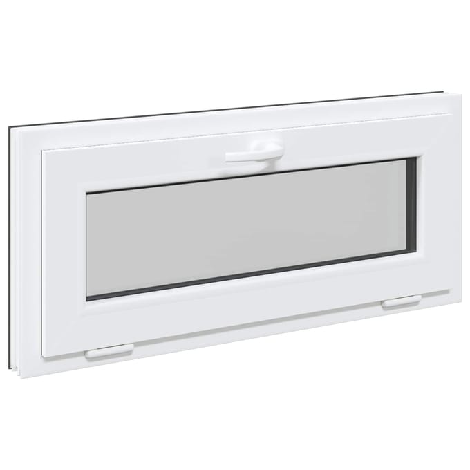 vidaXL - Kleur - binnenkant - kelderraam - Wit - RISOR - 90 - x - 40 - cm