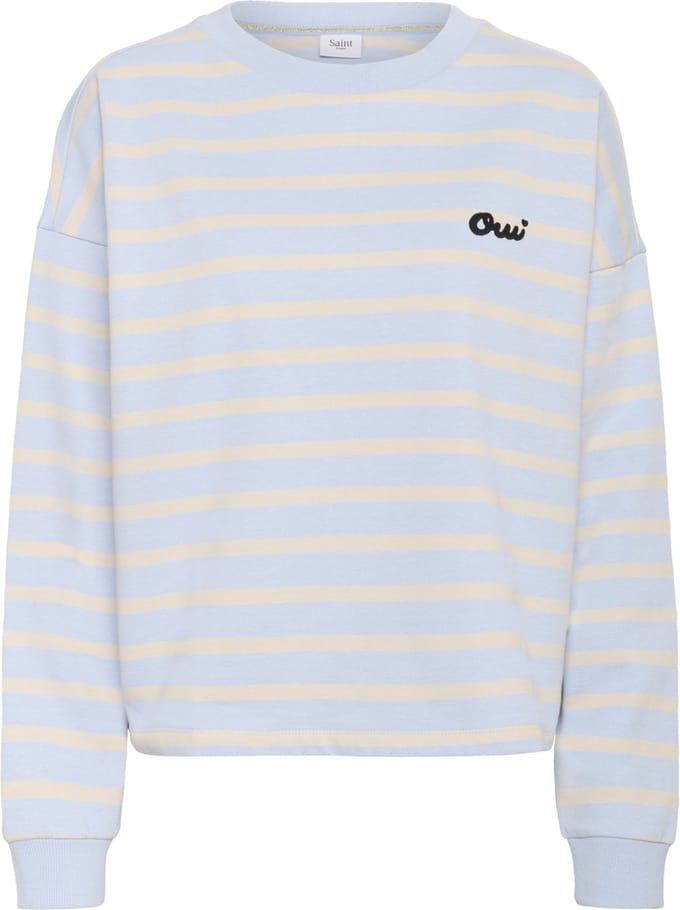Saint Tropez OsiriaSZ Sweatshirt Dames Trui - Kentucky Blue Oatmeal Stripe