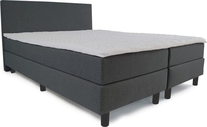 Boxspring Home - Compleet - Pocketvering - HR koudschuim - Antraciet - 90x220 cm