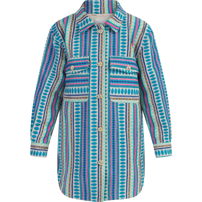 IZIA Overhemd jasje Meisje Veelkleurig blauw