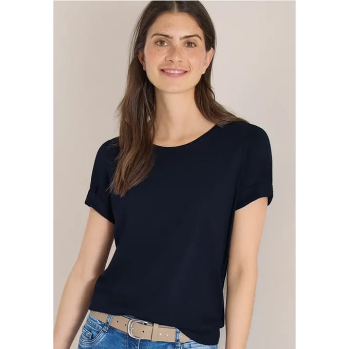 Basic Shirt met ronde hals