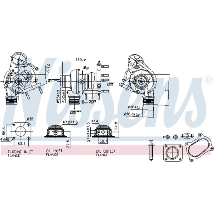 Supercharger, drukvulling NISSENS 93424