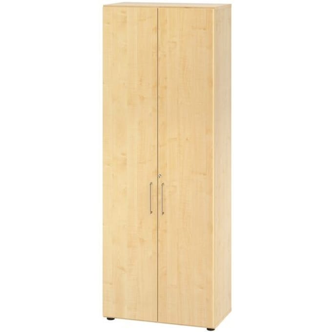 Kasten Breno, 6 OH, afsluitbaar, 28 kg per plank, B 800 x D 420 x H 2156 mm, esdoorn/mapulier