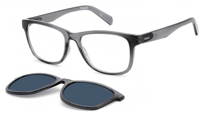 Leesbril Polaroid PLD0030 Met Zonneclip-Gray-+3.00