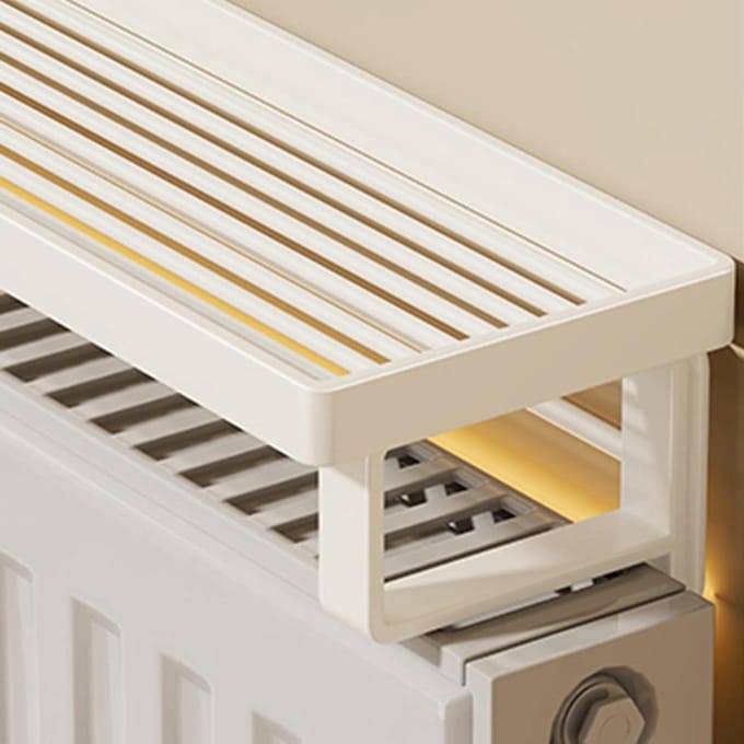 Zwevende Plank - Radiator Plank - Extra Opbergruimte - Installatie Zonder Gat - 60 cm - Wit