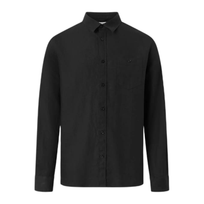 Linnen overhemd met lange mouwen KnowledgeCotton Apparel