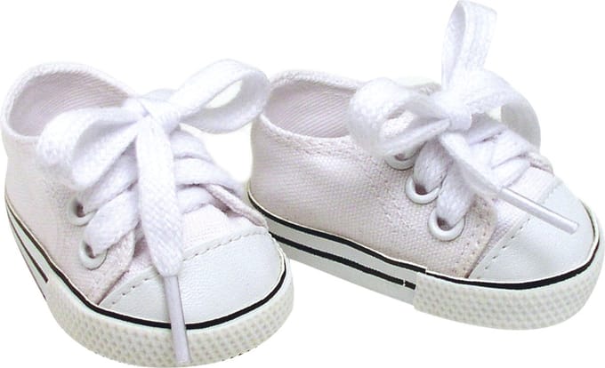 Sophia's Poppenkleding voor Modepop - Canvas-Sneakers - Poppen Accessoires - Wit