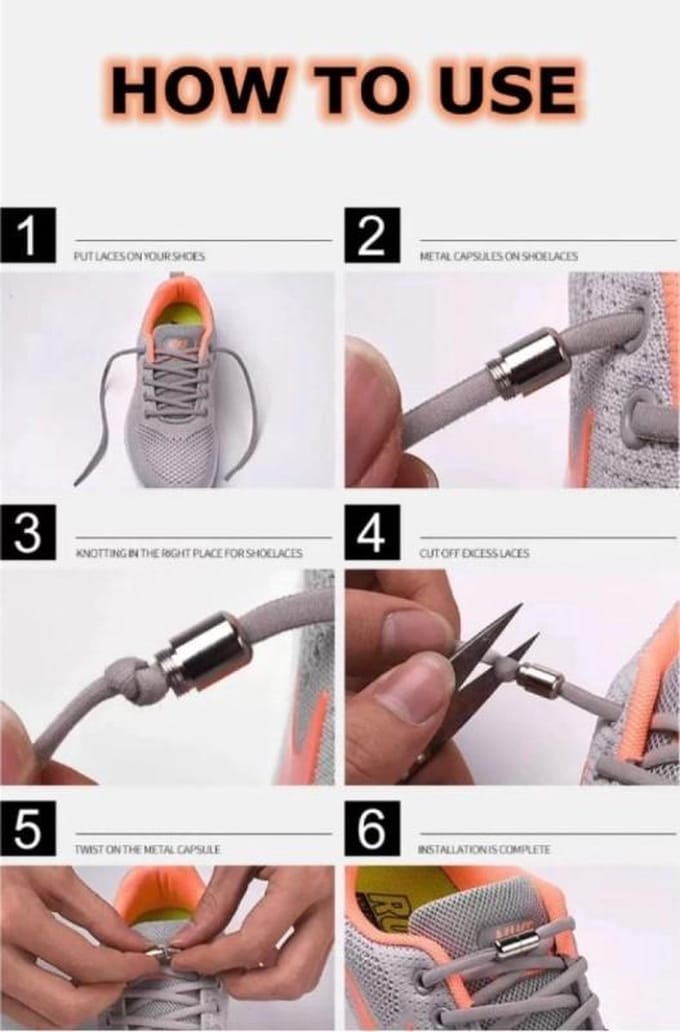 Elastische Veters - schoenveters - Niet meer strikken - Wit