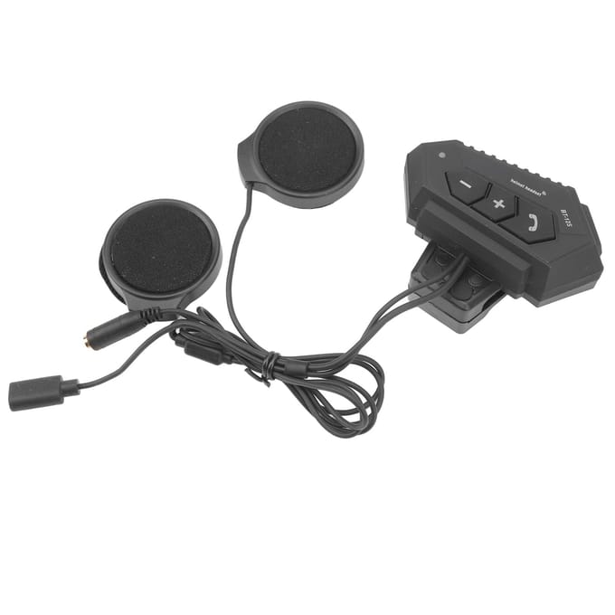 Motorfiets Bluetooth Communicatie Headset 2000mah Draadloze Waterdichte Helm Headset voor black