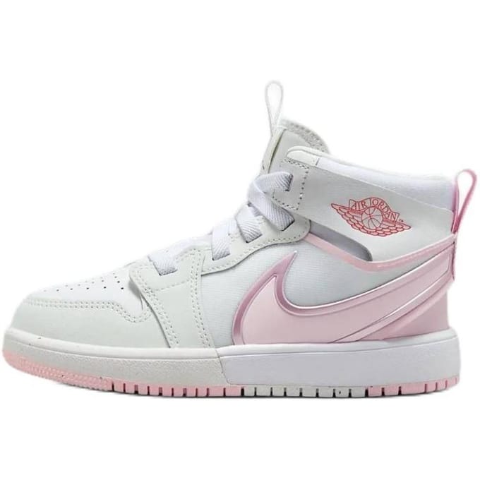 Jordan 1 Mid RM EasyOn Wit Vuurrood Roze Schuim (Postscriptum) 29.5 white