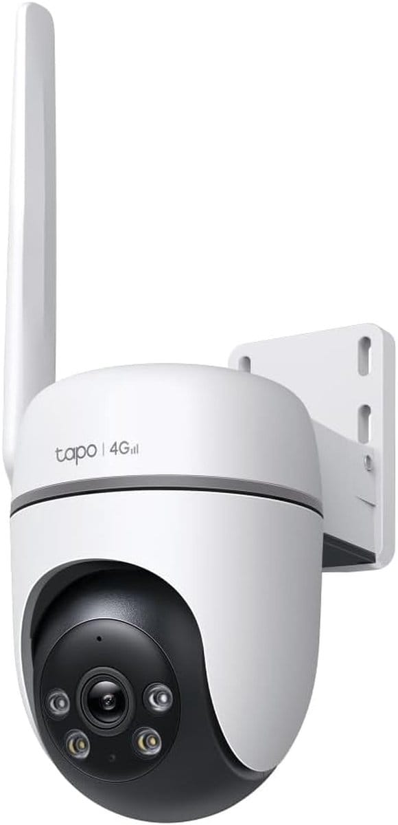 Bewegingscamera Buiten - Beveiligingscamera 4G - Objecten Bewaken - 360 Graden Draaibaar - 2MP FHD - Wit
