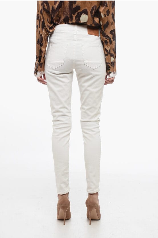 Stretch Denim MARTEN Jeans 13cm in Wit