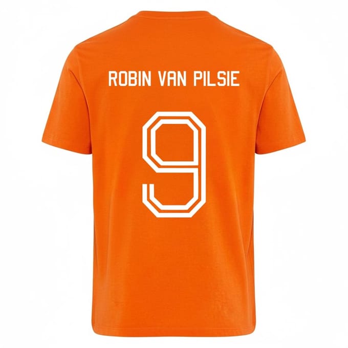 Oranje WK-EK T-shirt - Robin Van Pilsie S