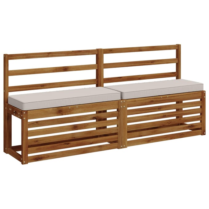 vidaXL - 1-delig - Bankkussen - VUGHT - 100% - Polyester - Wit - 80 - x - 40 - x - 5 - cm