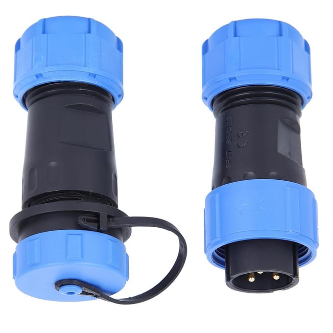 SP17 Waterdichte Aansluitdoos 3-pins Elektrische Butt Plug Distributiekabel Connector Set