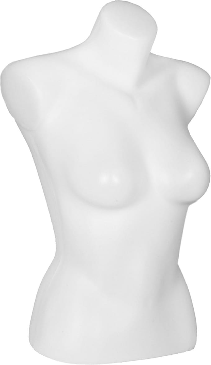 Gruppo Corso Paspop Dames Torso 1/2 Model Wit - Etalagepop - Mannequin