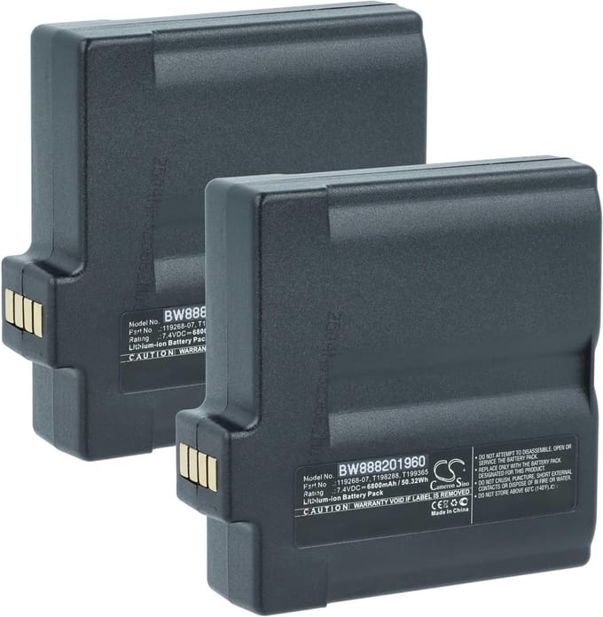 Reserve Batterij - Accu Pack - Warmtebeeldcamera - Hoge Capaciteit 6800 mAh - 74 V - Zwart