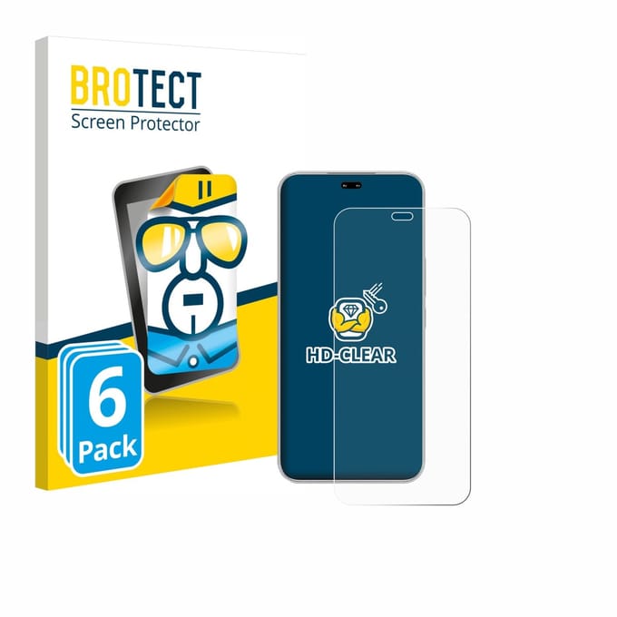 BROTECT - Screenprotector voor Honor 400 Pro - Folie Beschermfolie transparant 6 Stuks
