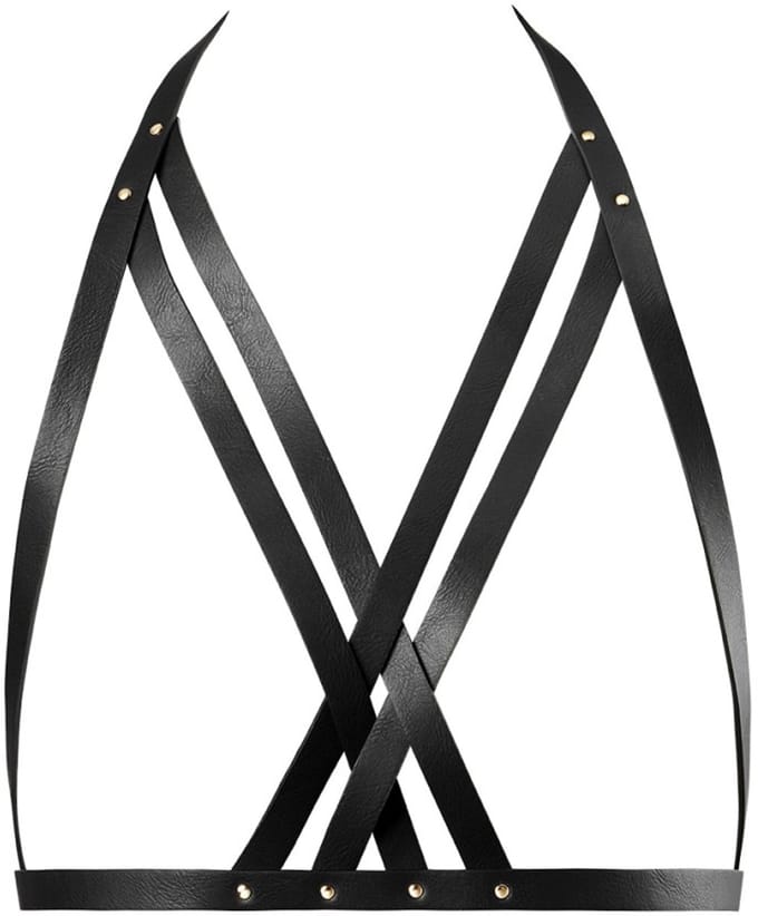 Bijoux Indiscrets - Maze Halter Bra Harness Zwart
