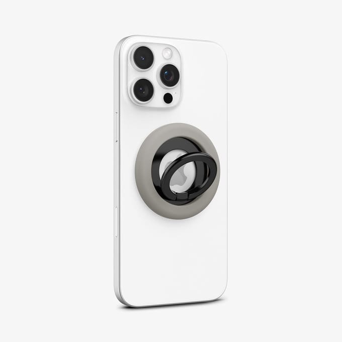 Spigen Nano Pop Magnetische MagSafe Ring Houder Standaard Grijs