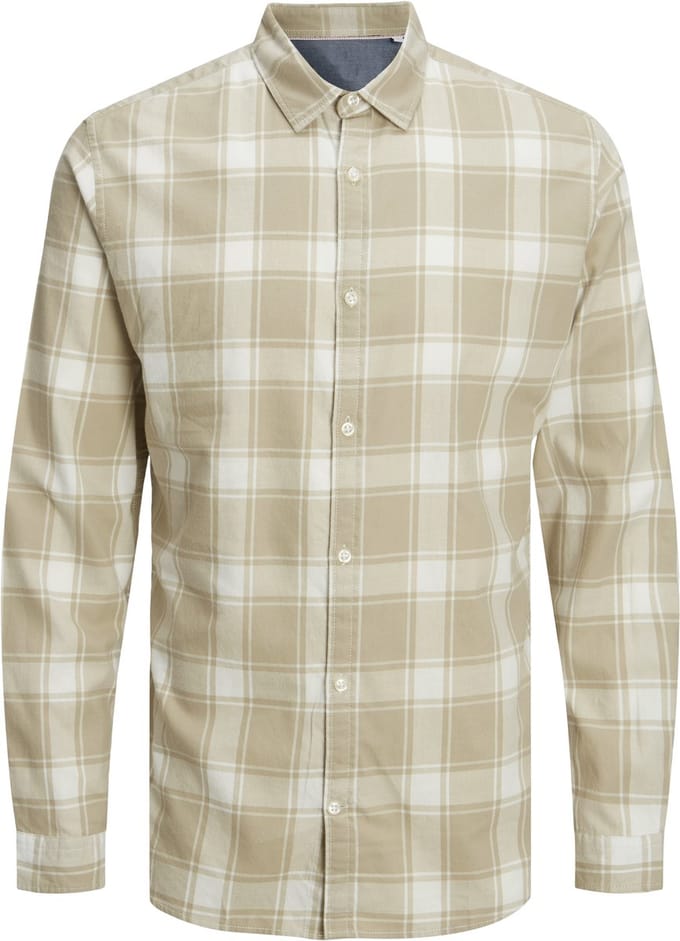 JACK&JONES - JJEGINGHAM TWILL SHIRT L/S NOOS - Heren - Overhemden