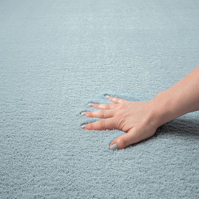 Karpet24 Loft – Luxe Fluweelzacht Effen Vloerkleed in Blauw, Modern & Stijlvol-120 x 160 cm