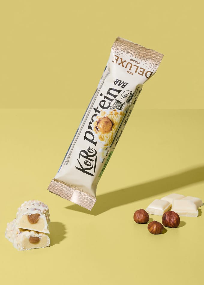 Protein bar deluxe white chocolate hazelnut 55 g