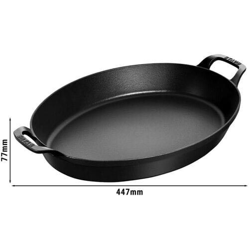 STAUB SPECIALITIES - Bakvorm - ovaal - 370mm - Gietijzer - Zwart