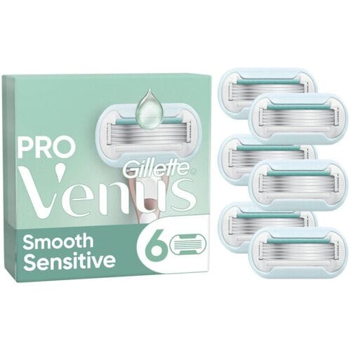 Gillette Venus Deluxe Smooth Sensitive Scheermesjes Voor Vrouwen - 6 Navulmesjes