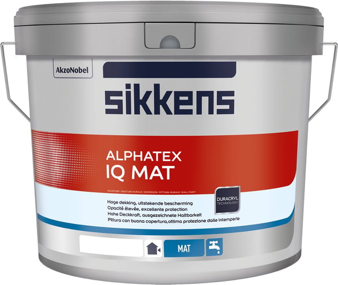 SIKKENS ALPHATEX IQ MAT WIT 5 L
