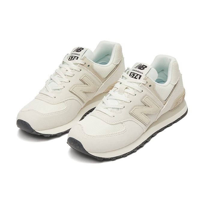 Baskets Unisexe New Balance 574 Blanc Cassé Gris U574OF2 39.5 white