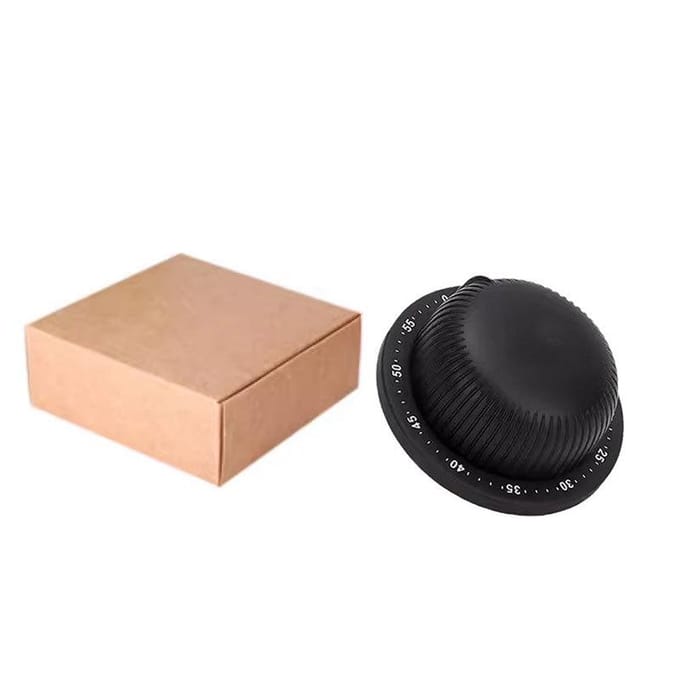 Keuken Mechanische Timer met Magnetische Timer Leerherinnering Kookwekker Afteltijdmanager beige