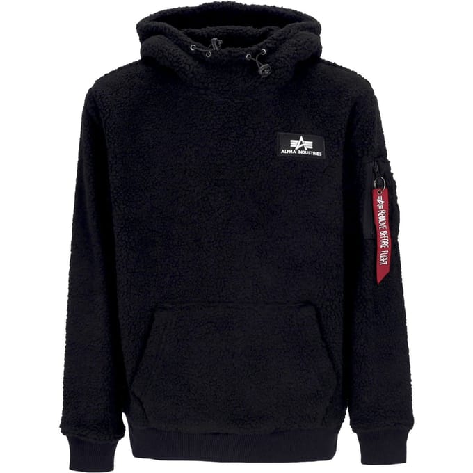 Herenhoodie Teddyhoodie Zwart