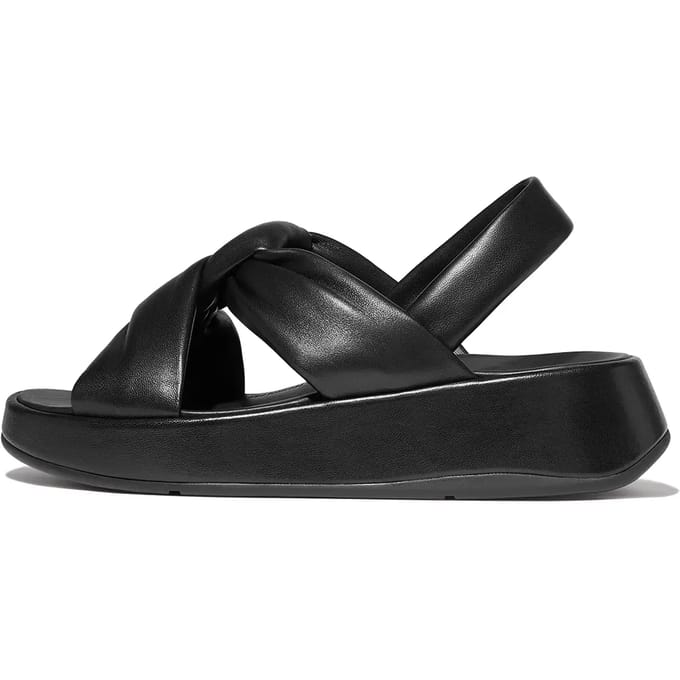 Damessandalen FitFlop F-Mode Knot Soft-Leather Flatform B/Strap