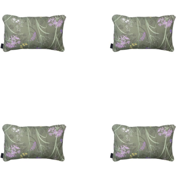 Madison - Sierkussen Donna green canvas eco+ - Ca. 30x50 cm - Set van 4