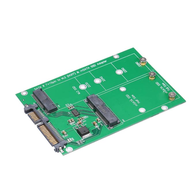 M.2 NGFF naar SATA Adapterkaart MSATA SSD naar SATA III Converter Ondersteuning 2230 2242 2260 2280