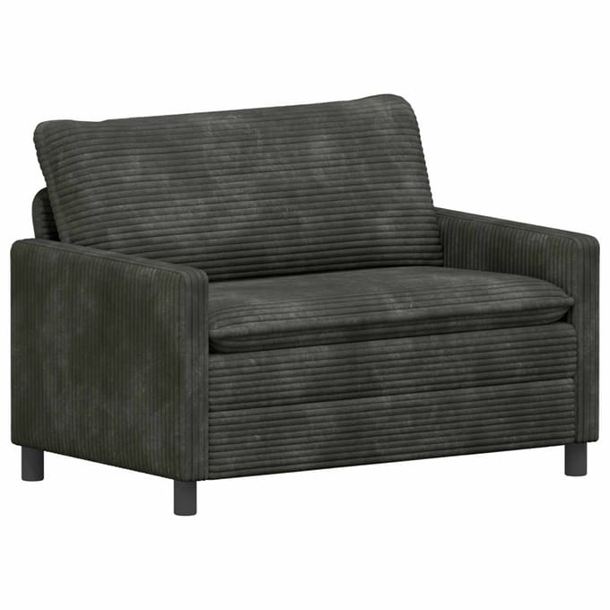 vidaXL - Bank - Antracietkleurig - 126 - x - 81 - x - 87,5 - cm - Polyester