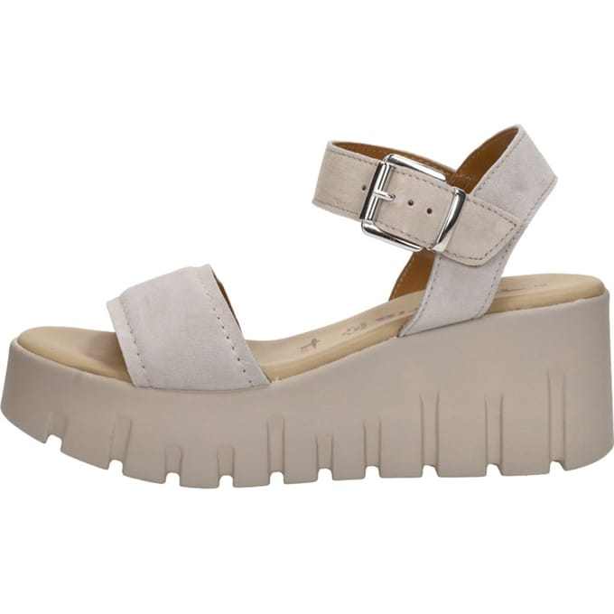 Tamaris Damen Sandalette M2871242 in taupe