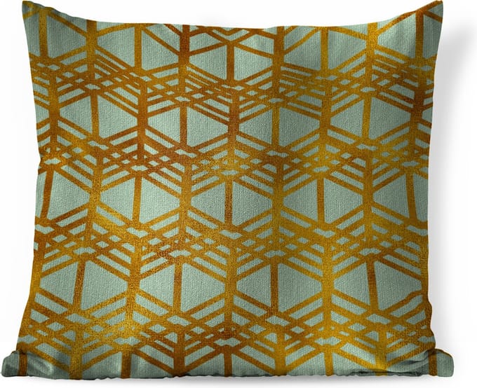 Sierkussens - Kussentjes Woonkamer - 40x40 cm - Luxe - Goud - Patronen
