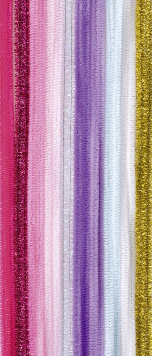 folia chenilledraad (pijpenpoetser) 'Unicorn', lengte: 500 mm, 10 stuks