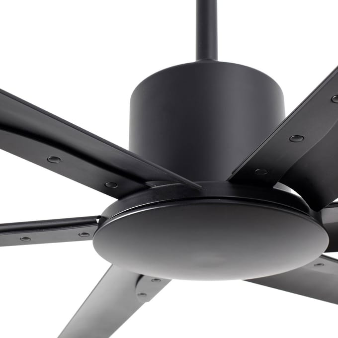FARO BARCELONA Plafondventilator Andros XL voor grote ruimtes, zwart