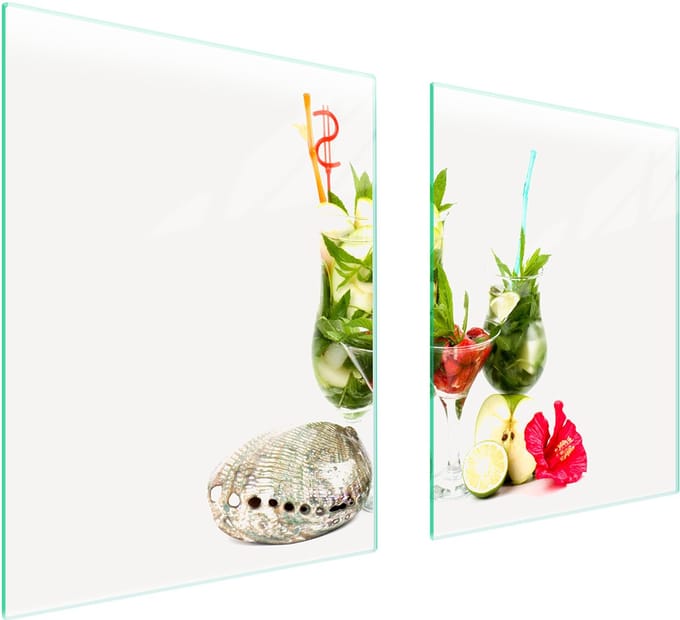 TMK ArtDeko - Snijplank - 85x52 cm - Vruchten - Glas - Multikleur