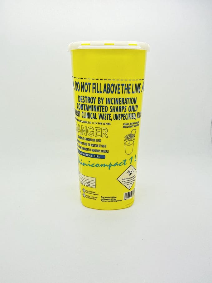 Sanypick Minicompact Naaldencontainer 1 Liter - 10 stuks