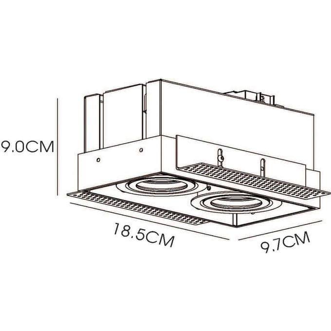 Lucide TRIMLESS - Inbouwspot - 2xGU10 - Wit