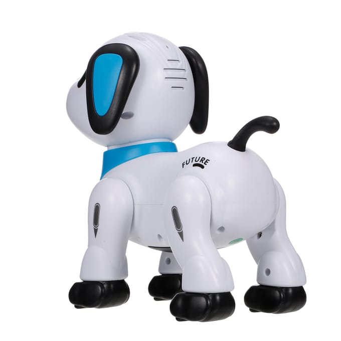 LE NENG K21 Robot électronique chien cascadeur chien télécommande Robot chien jouet commande vocale Programmable blanc/bleu