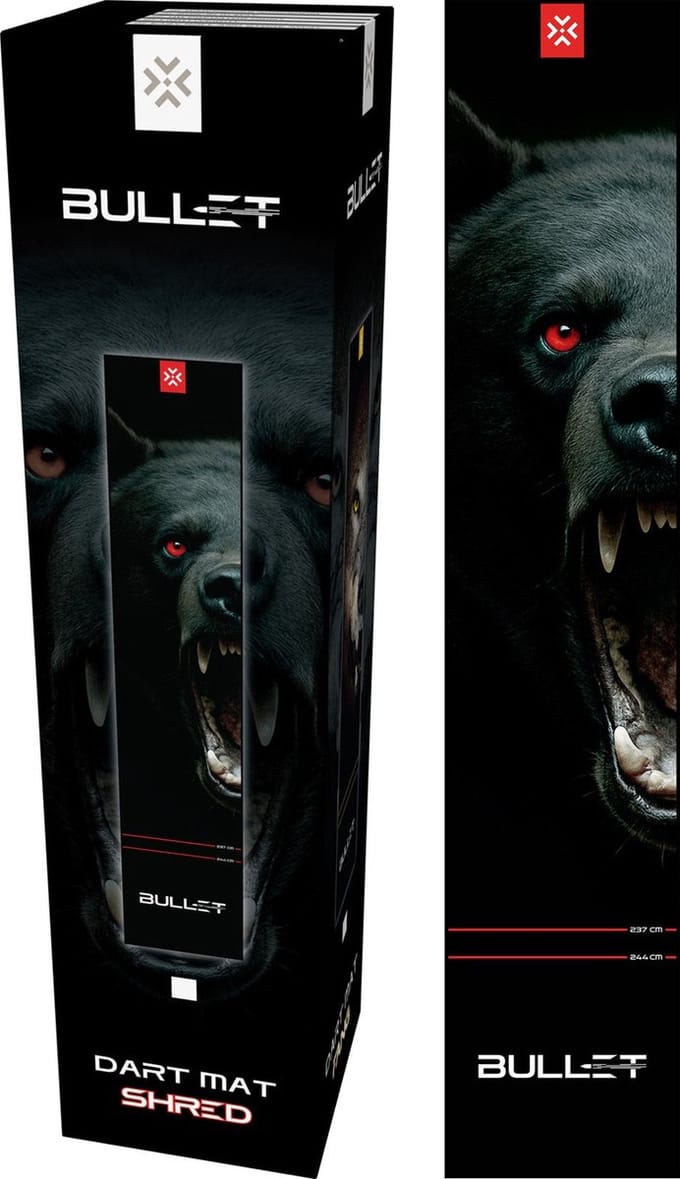 Bullet Carpet Shred Dartmat 300 x 60