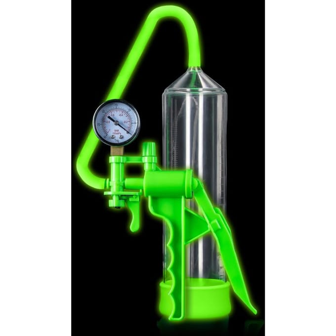 Glow in the Dark Penispomp met drukmeter