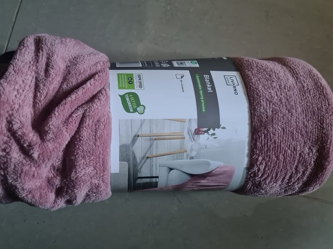 Livarno home Deken - 150 x 200cm - 100% Polyester - Roze